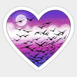 A heart full of freedom Sticker